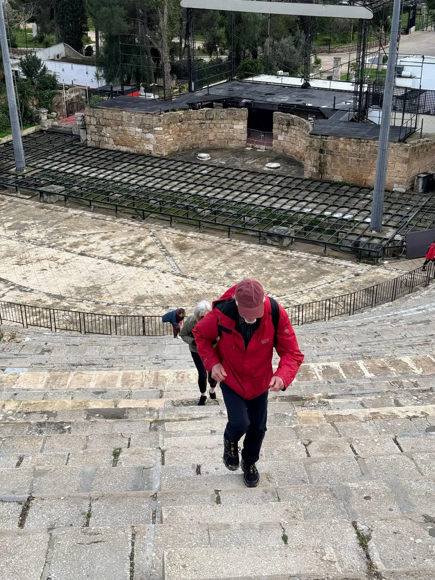 Roman mosaics and foundations in the Carthage archaeological park