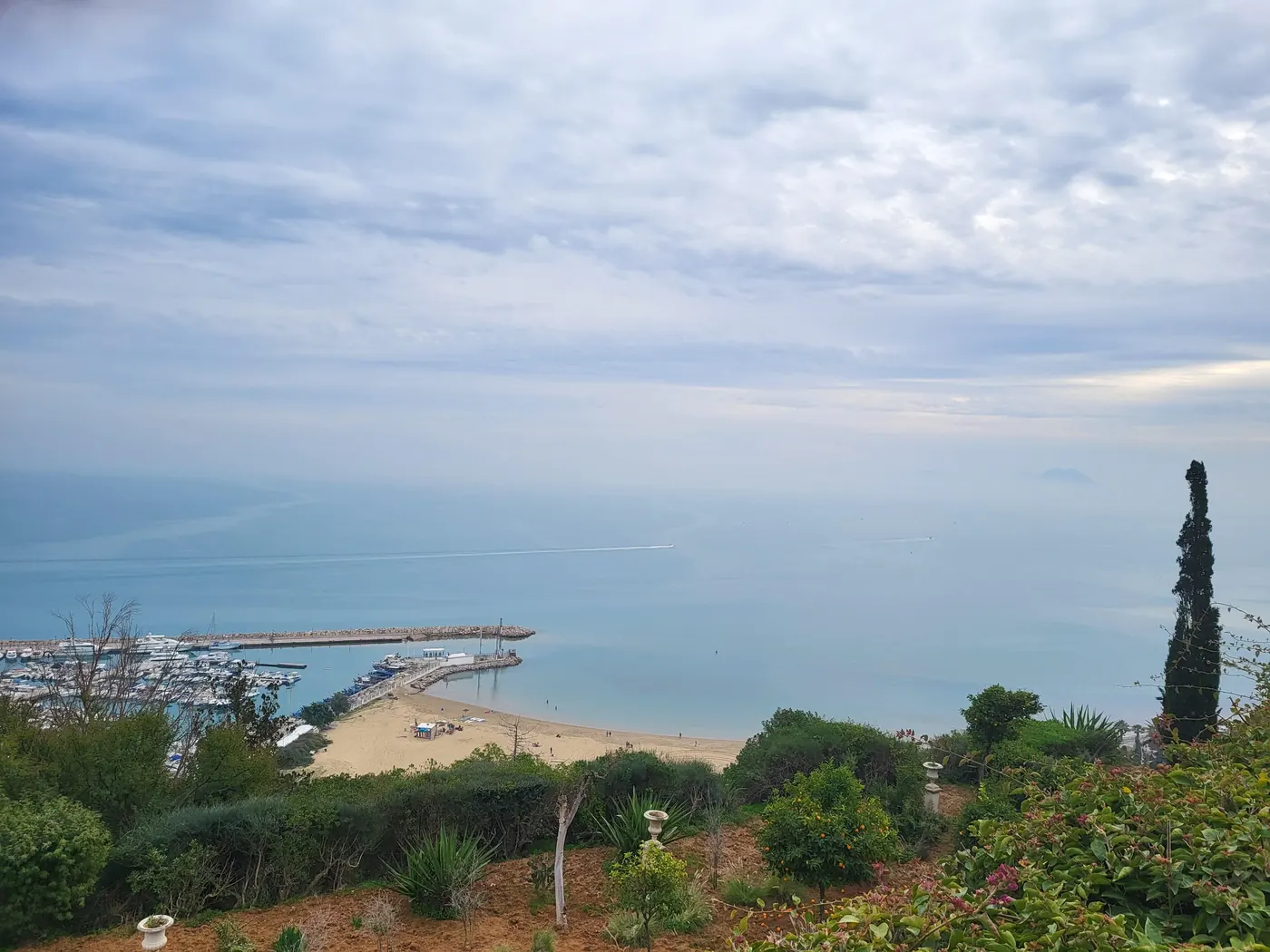 The Gulf of Tunis seen from the ruins on Byrsa Hill