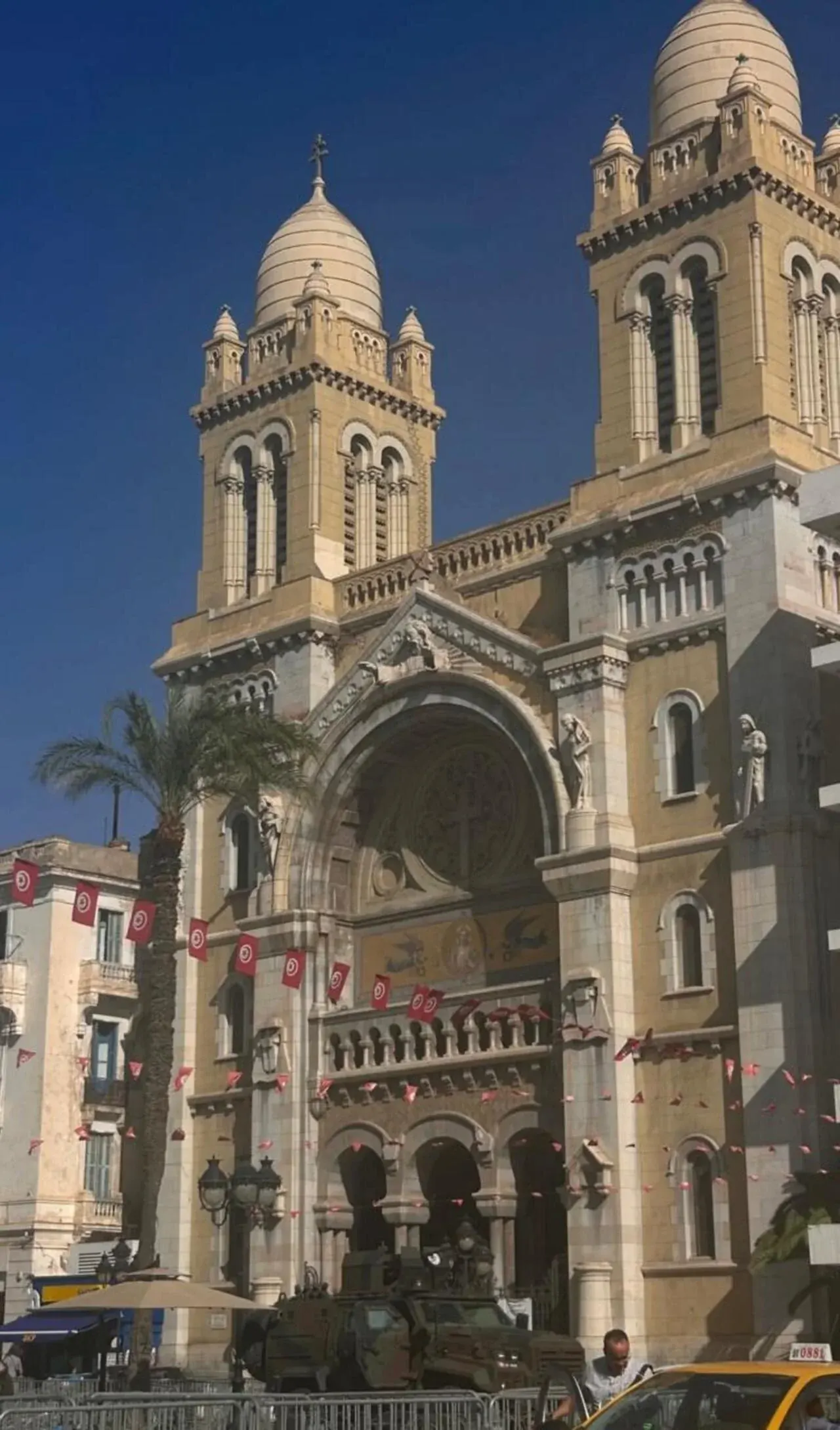 The Cathedral of St Vincent de Paul on Avenue Habib Bourguiba, Tunis